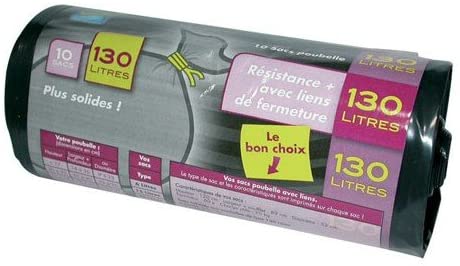 Garbage bag 130L x10 Jardnfl Clas 